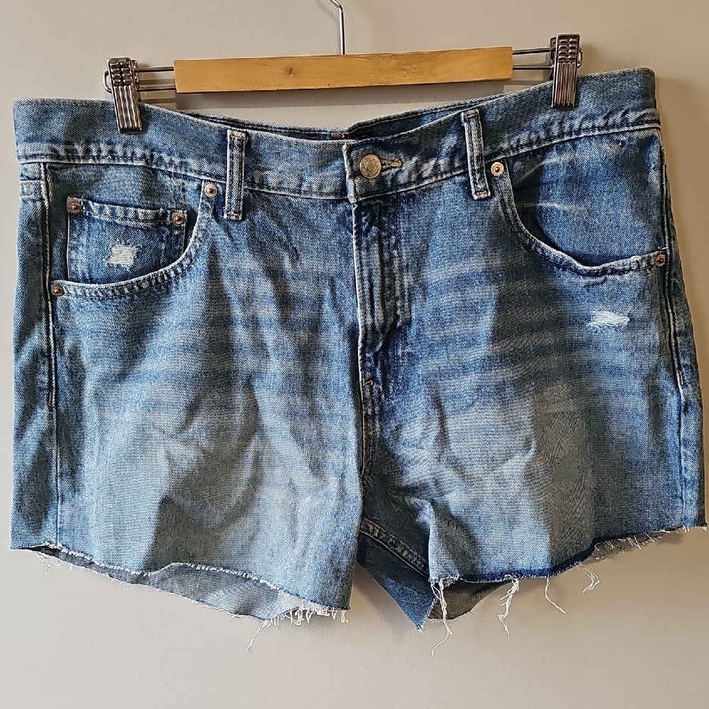 GAP Size 14  Stride Light Blue Jean Shorts